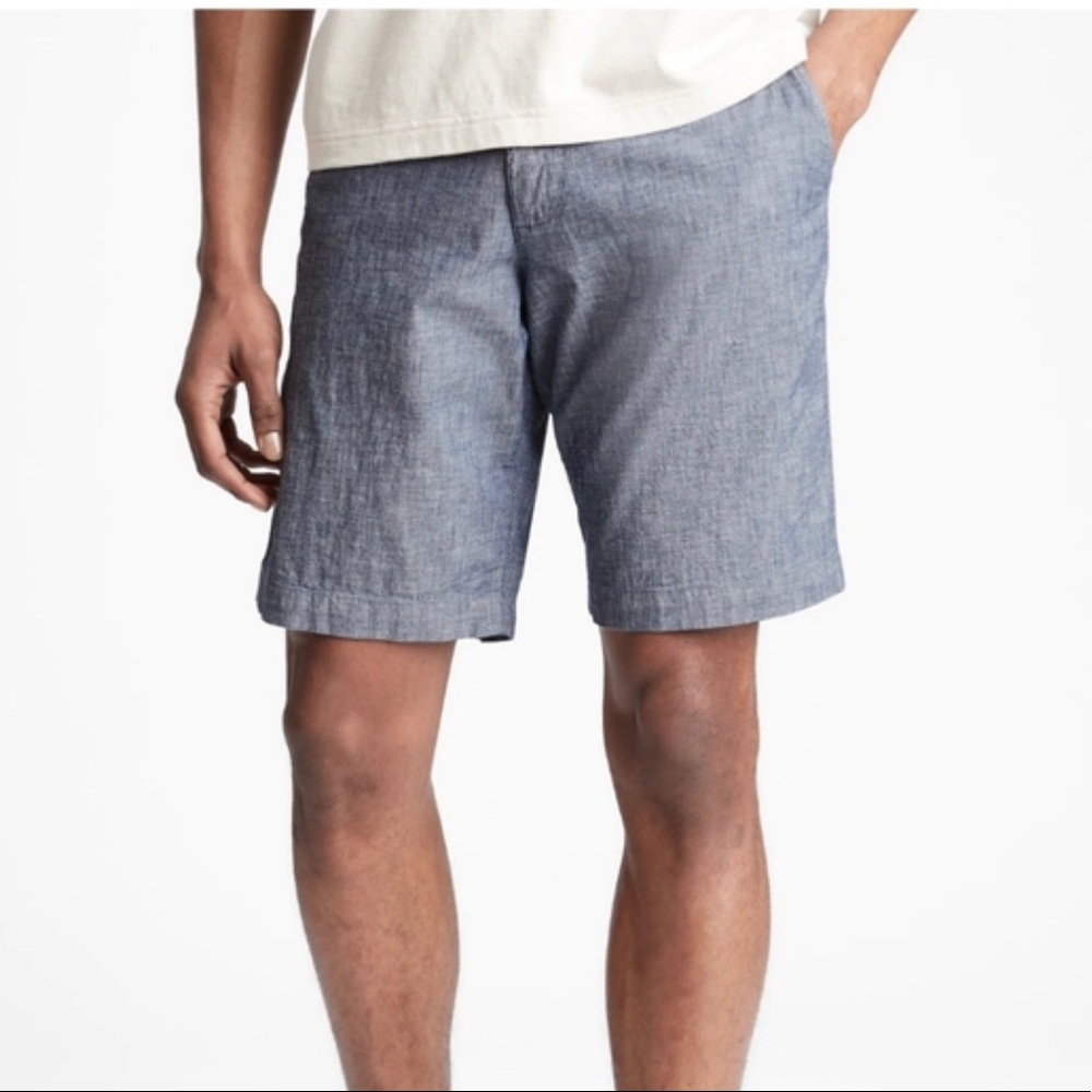Gap Chambray 10” Shorts